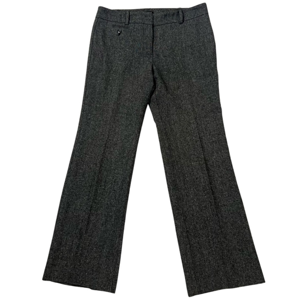 Ann Taylor Signature Wool Blend Wide Leg Dress Pants Gray Size 6‎